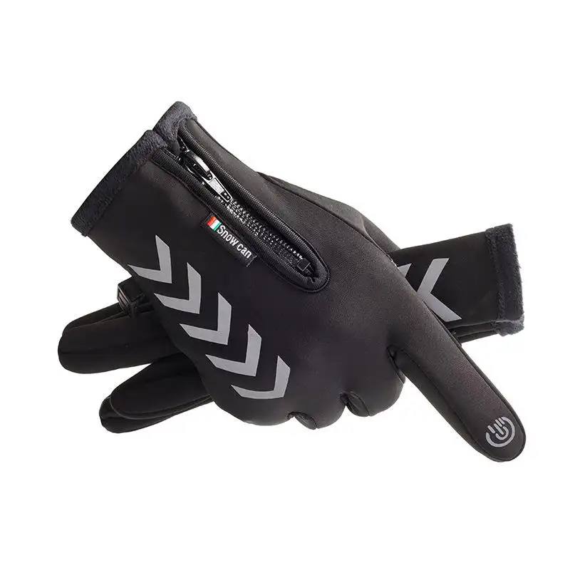 Split Finger Riding Gloves Motorcycle Bike Cycle Racing Winter Warm Men Touch Screen Gloves