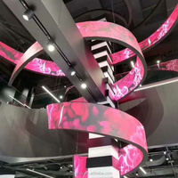 Pantalla LED Rich ColorsArt para Crear un Ambiente Artístico en Exposiciones y Exhibiciones Interiores, Presenta Pantallas Flexibles para Interiores