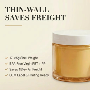 Tarro cosmético transparente de PET exterior + PP interior de 80g 100g, adecuado <span class=keywords><strong>para</strong></span> crema facial, loción <span class=keywords><strong>corporal</strong></span>, bálsamo, tarro de plástico, cadena de suministro certificada - Product Image 4