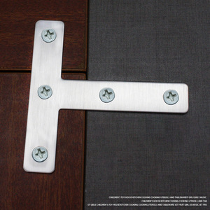 Soporte de Esquina en Forma de L de Acero Inoxidable, Conectores Reforzados y Duraderos para Soporte de Estantes de Muebles - Product Image 4