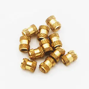 Get Free Samples Need to Contact Me Injection Molding M4 M5 M6 M8 Brass Threaded Knurled Nut Insert