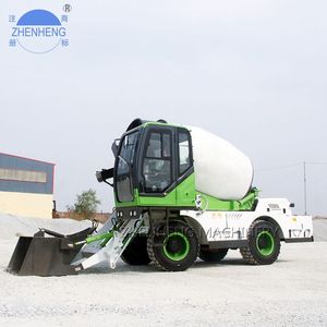 <span class=keywords><strong>Camion</strong></span> malaxeur à béton autochargeur mobile, capacité 2,6 m³, moteur 77,3 kW haute efficacité, boîte <span class=keywords><strong>de</strong></span> vitesses Zhenheng bleue - Product Image 1