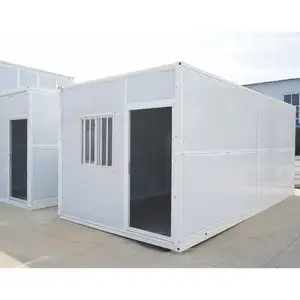 Maison pliable de luxe chambres simples mobiles expédition modifiée maison conteneur de 20 pieds à vendre