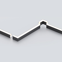 Lámpara Lineal LED UGR<19 de Aluminio para Oficina, CCT Seleccionable, 40W, Enlazable, de Superficie, para Área de Oficina