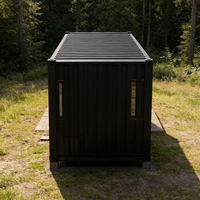 Maison conteneur préfabriquée certifiée CE, 20 pieds, en acier, pliable, avec chambre à coucher, pour la vie en plein air
