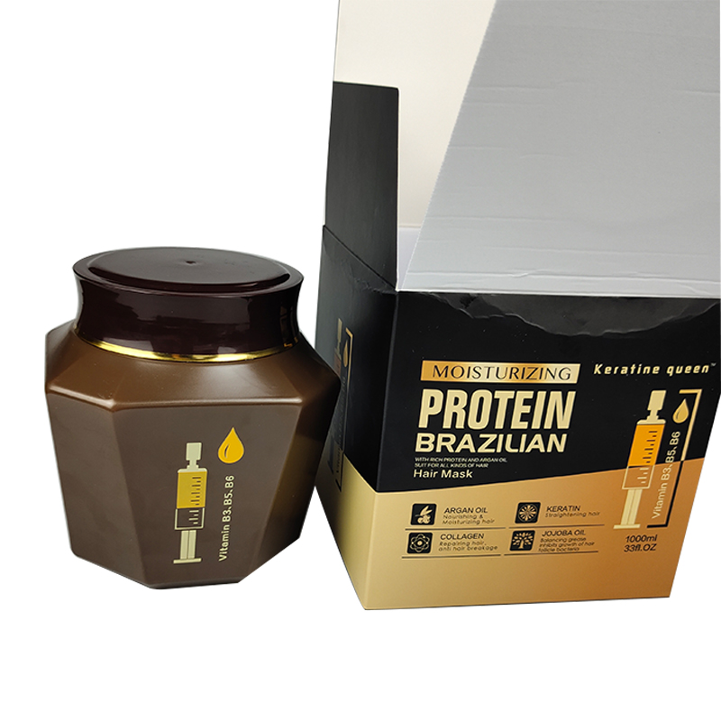 Фабричная поставка, натуральный чистый белок, экстракт арганового масла, лечение волос, маска для волос, восстанавливающая поврежденные сухие волосы, гладкая маска