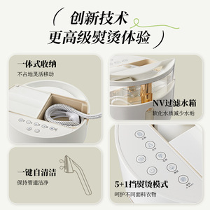 Plancha de vapor portátil Daewoo Hi-046 Milk Candy White, plancha de vapor eléctrica para uso doméstico y comercial - Product Image 5