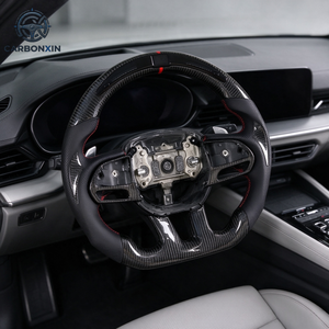 Volant personnalisé en fibre de carbone avec LED pour Dodge Charger Challenger Durango Demon SRT Journey RT TRX SXT Hellcat Scat Pack - Product Image 2