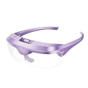 Gafas plegables para masaje de ojos, vaporizador inteligente con luz LED y música, para aliviar la fatiga ocular y los ojos secos, novedad - Product Image 1