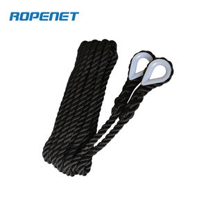 Línea de amarre Cuerda de poliéster de 3 hilos con gancho de acero inoxidable en un extremo para amarre - Product Image 2