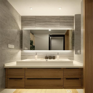 Gabinete de Baño Flotante Personalizado para Montar en la Pared, Producción OEM para Remodelación de Baños Domésticos y Comerciales - Product Image 6