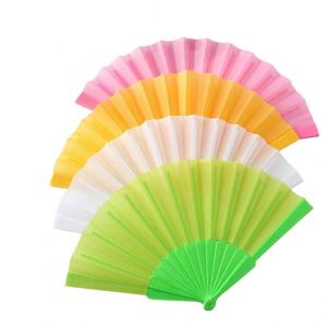 Customizable logo Plastic Hand Fan Satin Fans Hand Held Promotional Folding Plastic Hand Fan for Holiday - Product Image 4