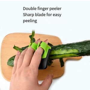 クリエイティブピーリングナイフステンレススチールフィンガーメロンプレーナークリエイティブ多機能プレーナーポテトチッパー - Product Image 2
