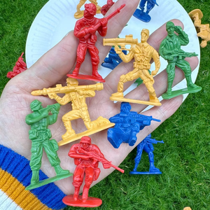 Mini soldat en plastique de 5 cm, modèle militaire miniature, jouet de guerre, décoration de scène de guerre statique, vente en gros - Product Image 1