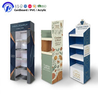 Support d'affichage au sol en carton personnalisé pour les promotions de snacks en supermarché