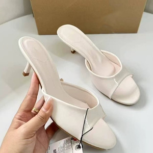 Nouvelles mules en cuir verni pour femmes - Sandales à talons hauts et à bout ouvert pour l'extérieur - Product Image 2