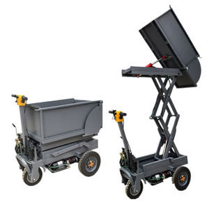 Carretilla Elevadora Eléctrica Autodescargable Hidráulica de 3 Ruedas, <span class=keywords><strong>Mini</strong></span> Camión Volquete Eléctrico para Construcción/Jardinería - Product Image 2