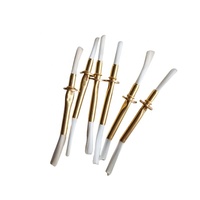 Mèche en fibre de verre avec tube métallique doré, écologique, 70 mm, supports de mèche flottants pour lampe à huile
