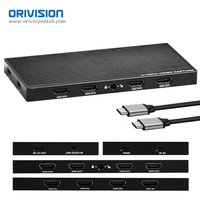 Tarjeta de Captura HDMI ORIVISION de 4 Canales 4K60, 4 Entradas y 1 Salida, Captura de Video UVC USB 3.0 con 4 Salidas HDMI en Bucle para OBS