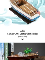 Modelo de Barco de Madera Chris Craft, Regalo Promocional, Decoración Marítima, Yate Italiano Riva Aquarama a Escala