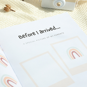 Sách Nhật Ký Ghi Lại Kỷ Niệm Năm Đầu Tiên Của Em Bé Màu Tự Nhiên Quà Tặng Em Bé Tắm Bằng Vải Lanh - Product Image 6