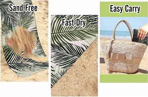 Custom Logo Quick-Drying Printed Microfiber <b>Beach</b> <b>Towel</b> for Women, Modern Design, Travel-Friendly, <b>Large</b> Size - Product Image 5
