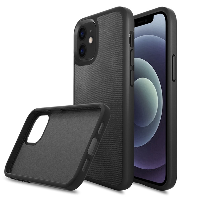 Anti Gravity Original PC Cover Ultra Thin Slim Luxury Protective PU Leather Phone Case for iPhone 12 13 14 Pro Max Series