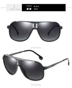 2024 DUBERY moda <span class=keywords><strong>Pilot</strong></span> polarize güneş gözlüğü erkekler Ultralight çerçeve spor stil güneş gözlüğü erkek 100% UV koruma güneş gözlüğü - Product Image 4