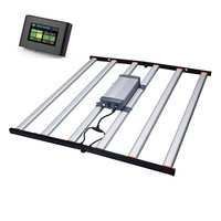 Longood Design haute efficacité 650w pliable à spectre complet Led barre lumineuse de croissance pour serre hydroponique 4x4