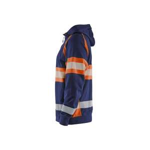 BLAKLADER - 355211588953XXXL Sweat à capuche haute visibilité Bleu marine/Orange-EAN 7330509831083 HI-VIS WORKWEAR - Product Image 5