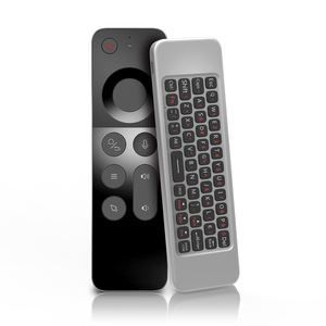 Al por mayor: Mini teclados inalámbricos W3 Air Mouse con aprendizaje IR, control remoto inteligente por voz 2.4G, Air Mouse W3 árabe <span class=keywords><strong>para</strong></span> teléfono móvil - Product Image 1