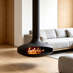 Chimenea Colgante de Bioetanol para Techo <span class=keywords><strong>Tonya</strong></span>, Chimenea Flotante con Llama Real y Sin Humo de 700 mm - Product Image 3