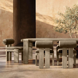 <b>Outdoor</b> Furniture Paito Dining <b>Table</b> Set Teak Garden Dining <b>Table</b> and Dining Chair Set - Product Image 1