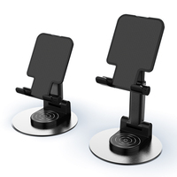 Support de tablette A213 avec rotation à 360 degrés pour iPad, accessoires de bureau, support d'écran portable, réglable, pliable pour les voyages
