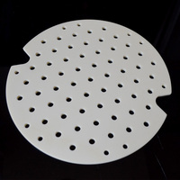 99% résistant à l'usure CNC usinage de précision porcelaine poreuse alumine disque en céramique plaque filtrante en céramique