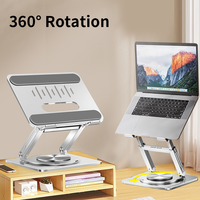 Support d'ordinateur portable pliable et réglable en hauteur, support télescopique pour MacBook