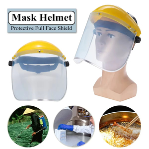 Wholesale Breathable Transparent PVC Full Face Shield Motorcycle Equipment with Eye Screen Hat <b>Ski</b> - Product Image 3