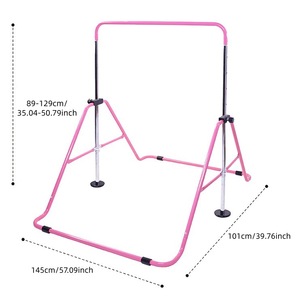 Barra Horizontal Portátil para Interiores, 4 Niveles Ajustables, para Entrenamiento Competitivo al Aire Libre, Anillos de Entrenamiento, Barra Horizontal - Product Image 2