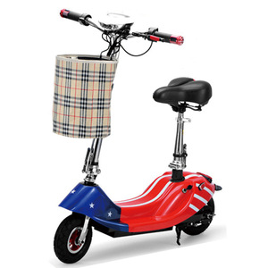 Deportes y Entretenimiento BD008 Little Dolphin Scooter Eléctrico Plegable de 2 Ruedas, Scooter Eléctrico Portátil con Asiento para Niños y Cesta - Product Image 4