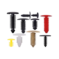 Clips de fixation universels en nylon barbelé pour panneaux intérieurs de voiture, doublures de coffre et toits – Type poussoir – Pour sapins de Noël