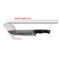 Couteau à désosser multi-usage en acier Damas forgé à la main pour la viande de porcs et de bovins