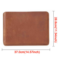 Sac d'ordinateur portable en cuir véritable fait main, sac de luxe en cuir de vachette, étui de protection pour Mac Book Air 15 pouces, tablette