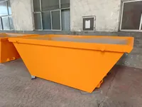 Poubelles de levage de grue industrielle 6 Cbm Australie Poubelles de saut en acier extérieures pour les déchets solides pour les industries de la construction