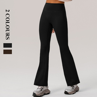 Pantalon de yoga ample et respirant à séchage rapide pour femme, coupe large, effet push-up, pour l'automne, le sport et la danse - XL