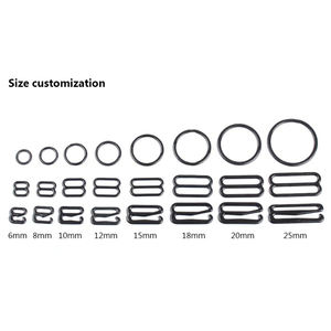 Prix usine chinoise soutien-gorge boucle ajustement Nylon enduit sans nickel écologique certifié Oeko-Tex tailles personnalisables anneau - Product Image 6