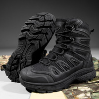 Imperméable résistant à l'usure hommes chasse Sport escalade randonnée bottes Camouflage désert tactique bottes en cuir chasse bottes chaussures