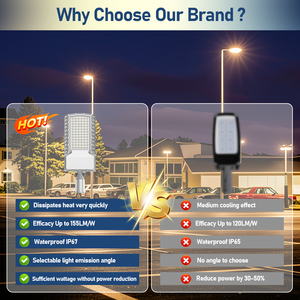 150 Wát độ sáng cao LED ánh sáng đường phố lịch thi đấu rắn hổ mang đầu thiết kế 04 lá ngoài trời không thấm nước IP67 Hợp kim nhôm AC điện cho đường - Product Image 6