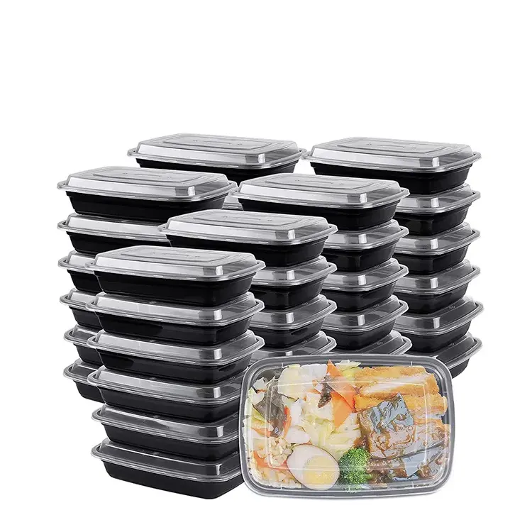 LOKYO حار بيع 26oz قابلة لإعادة الاستخدام وجبة الإعدادية الغداء البلاستيك microwable إخراج الحاويات عبوة طعام