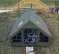 Tentes gonflables portables en tissu Oxford 600D de grande taille, imperméables, à fond en tissu, en vente chaude, pour les fêtes à domicile et le camping