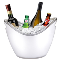 Seau à glace personnalisé nouveau design personnalisé pour les fêtes avec poignées grands seaux à glace seau à bière